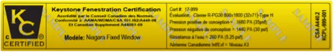 Both Thermal and Structural Performance Label